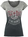 AC/DC Let there be Rock Frauen T-Shirt grau/dunkelgrau  Frauen Band-Merch, Bands