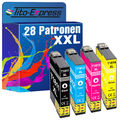 28er Set Patronen PlatinumSerie für Epson 18XL Expression Home XP-30 XP-302 XP-3