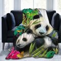 Tiere Panda Bär Hund Wohndecke Kuscheldecke Sofadecke Loungedecke Tagesdecke