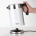 Graef WK 61 Weiss-Edelstahl Wasserkocher 1,5 l Fassungsvermögen 2.015 Watt