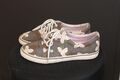 Sneakers Venice Gr. 40 grau mit Blumen