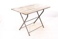 alter Gartentisch Terrassentisch Tisch Campingtisch Holz Metall 110 x 66 x 75cm