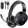 Gaming Headset Over Ear Headset Wireless Kopfh?rer RGB Lichteffekt f��r PS4 PS5