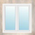 2flügliges Kunststofffenster Pfosten Welthaus Fenster Weiß Dreh Dreh-Kipp 70