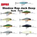 Rapala Shadow Rap Jack Deep 5cm 6g Wobbler slow swimming 3m tief Forelle Barsch