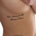 5 x Don't dream your Life, Live your Dreams Tattoo - Temporary Körper Tattoo (5)