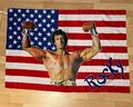 Rocky Balboa Flagge Flag Sylvester Stallone RAR Italien USA Boxing Film Boxer