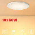 10X 60W LED Rund Deckenleuchte Deckenlampe Badleuchte Wohnzimmer Küche Flur IP44