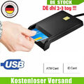 USB Chipkartenleser Kartenleser Personalausweis Lesegerät SmartCard Reader NEU