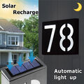 LED Solar Hausnummer Solar Hausnummernleuchte Beleuchtete Hausnummer Beleuchtung