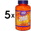 (900 g, 199,91 EUR/1Kg) 5 x (NOW Foods ZMA - Sports Recovery - 180 caps)