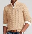 *Ralph Lauren Polo Herren Pullover aus gewebtem Kaschmir mit langen Ärmeln DE