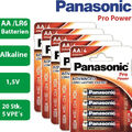 20 x Panasonic Alkaline Pro Power AA MN1500 LR6 Mignon 1,5V - 5 x 4er Verpackung