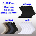 1-50 Socken Da. 100% Baumwolle Auswahl Gesundheit weich Komfortbund 35-38 39-42+