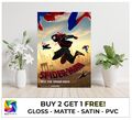 Spider-Man Into the Spider-Verse klassisches Filmposter LAMINIERT Kunstdruck Geschenk