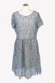 Emporio Armani Damen Kleid Gr. 42 (IT 48) Blau NEU Kleid Shiftkleid Shirtkleid