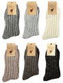 2 | 4 Paar sehr warme u. dicke Alpaka Socken weiche Schafwollsocken Damen Herren