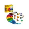 LEGO® Konstruktionsspielsteine Kreativ-Bauset mit durchsichtigen Steinen (11013), LEGO® Classic, (500 St), Made in Europe, bunt