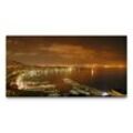 möbel-direkt.de Leinwandbild Bilder XXL Golf von Neapel bei Nacht 50x100cm Wandbild auf Leinwand