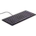 Raspberry Pi® RPI-KEYB (DE)-BLACK/GREY USB Tastatur Deutsch, QWERTZ Schwarz, Grau USB-Hub