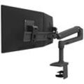 Ergotron LX Dual Arm Direct Desk Mount 2fach Monitor-Tischhalterung 38,1 cm (15) - 63,5 cm (25) Schwarz Höhenverstellbar, Drehbar, Neigbar, Schwenkbar