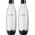 SodaStream Wassersprudler Flasche DuoPack Fuse, (Set, 2-tlg), Kunststoff,Ersatzflaschen für SodaStream Wassersprudler + PET-Flaschen, weiß