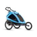TAXXI Kids Elite 3 in 1 two Blue Anhänger, Buggy und Jogger in einem Modell
