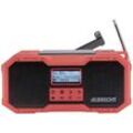 Albrecht DR 112 Outdoorradio DAB+, UKW Notfallradio, USB, Bluetooth® Akku-Ladefunktion, Handkurbel, Solarpanel, spritzwassergeschützt, stoßfest, Taschenlampe,