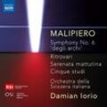 Sinfonie 6 "Degli Archi" - Damian Iorio, Orchestra della Svizzera Italiana. (CD)