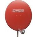 SCHWAIGER Aluminium Offset Antenne 75 cm ziegelrot Ø 75 cm