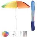 Sonnenschirm bunt 220 cm inkl. Bodenhülse - 50+ uv Schutz - Strandschirm Schirm