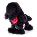 Woodyland Kuscheltier schwarzer Kuschelhund Pudel Charlie 25 cm groß. waschbar