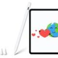 OKWISH Eingabestift Stift Stylus Pen Touchstift Pencil Touchscreen f. Apple iPad 2018-2023 (Magnetic kabelloses Aufladen