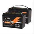 12V 100Ah LiFePO4 Batterie Lithium Akku 100A bms 1280Wh 4000-15000 Tiefzyklus-Standby-Stromversorgung, passend für Solarenergie und