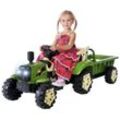 Actionbikes Motors Elektro-Kindertraktor Kinder Elektro Traktor mit Anhänger Fahrzeug inkl. Fernbedienung