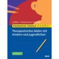 Therapie-Tools Therapeutisches Malen mit Kindern und Jugendlichen, m. 1 Buch, m. 1 E-Book - Melanie Gräßer, Eike Hovermann, Annika Botved, Kartoniert (TB)