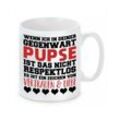 Herzbotschaft Tasse Kaffeebecher mit Motiv Pupse = Vertrauen & Liebe