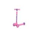 Lorelli Kinderroller Tamtam 3 Räder, höhenverstellbar, Leuchträder, Fußbremse rosa