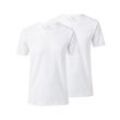 2 T-Shirts mit Rundhals-Ausschnitt - Weiss - Gr.: S