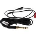 Vhbw - Audio aux Kabel kompatibel mit Sennheiser HD580, HD600, HD650, Linear ii Kopfhörer - Audiokabel 3,5 mm Klinkenstecker auf 6,3 mm, Schwarz