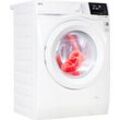 A (A bis G) AEG Waschmaschine "LR6A668" Waschmaschinen ProSense Mengenautomatik​ - spart bis 40% Zeit, Wasser und Energie weiß Frontlader