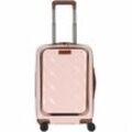 Stratic Leather&More 4-Rollen Kabinentrolley 55 cm rose