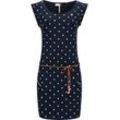 Ragwear Sommerkleid Tag Dots leichtes Baumwoll Kleid mit Pünktchen-Muster, blau