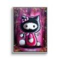 DOTCOMCANVAS® Leinwandbild Hello Graffiti Kitty