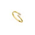 Adjustable Sparkling Ring 14K Gold Plated