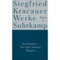 Geschichte - Vor den letzten Dingen - Siegfried Kracauer, Leinen