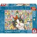 Schmidt Spiele Puzzle Katzen-Mimik 