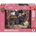 Schmidt Spiele Puzzle Birgid Ashwood Märchenstunde mit Katzen 57534