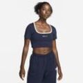 Nike Sportswear Kurz-T-Shirt mit Karree-Ausschnitt für Damen - Blau