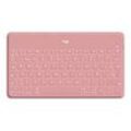 Logitech Keys-To-Go - Tastatur - Bluetooth - QWERTY - Spanisch - Blush Pink